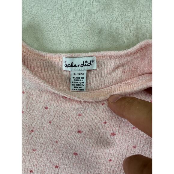 Pink Dot Splendid Baby Dress Size 6-12M Cotton Blend - Picture 3 of 10